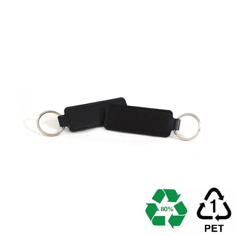 Porte-clé rectangulaire en rPET