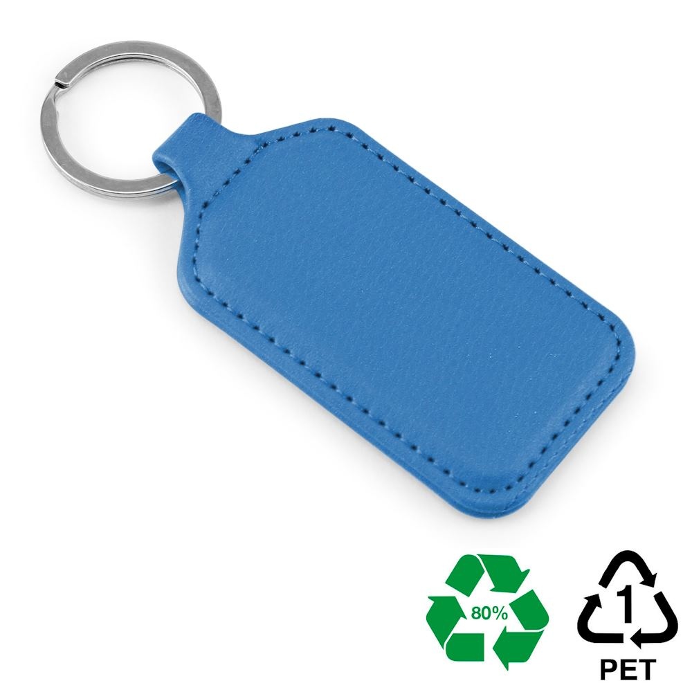 Porte-clé rectangulaire en rPET 3
