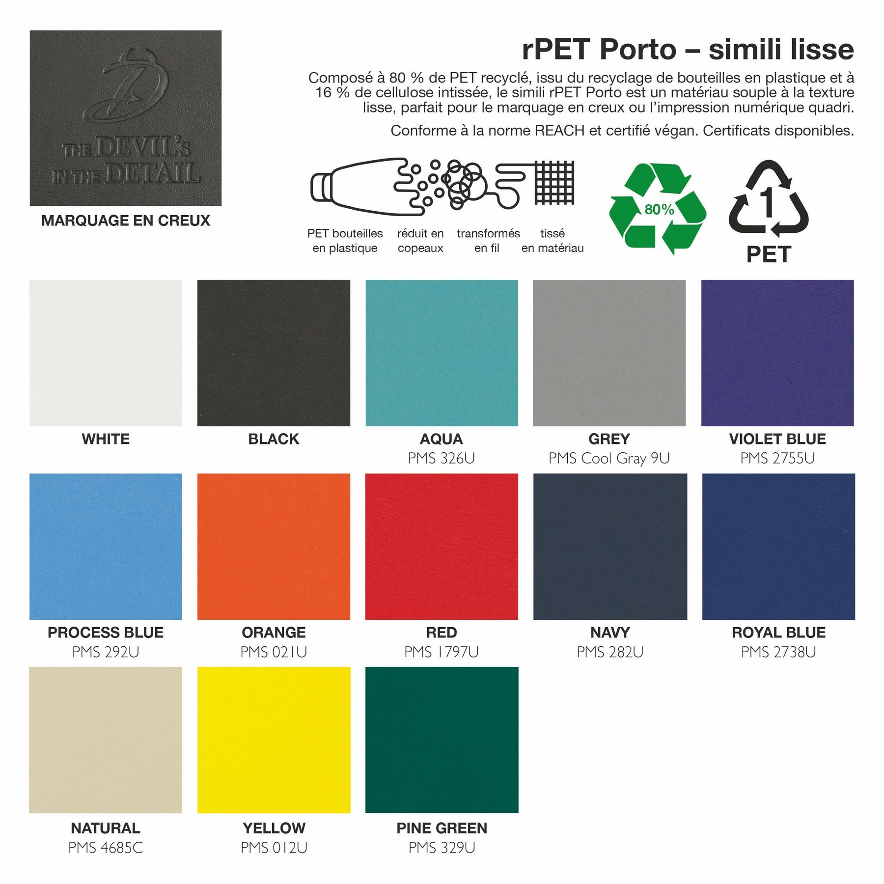 Porte-clé en forme de cœur en rPET 6