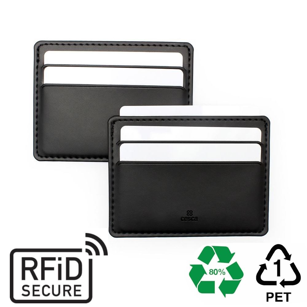 Porte-cartes slim anti-RFiD en rPET