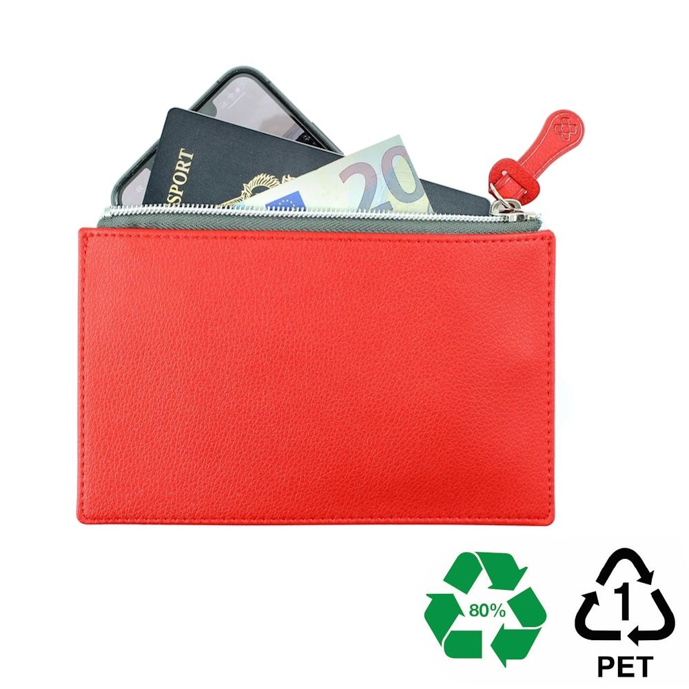 Pochette zippée 180 x 120 x 5 mm en rPET 3