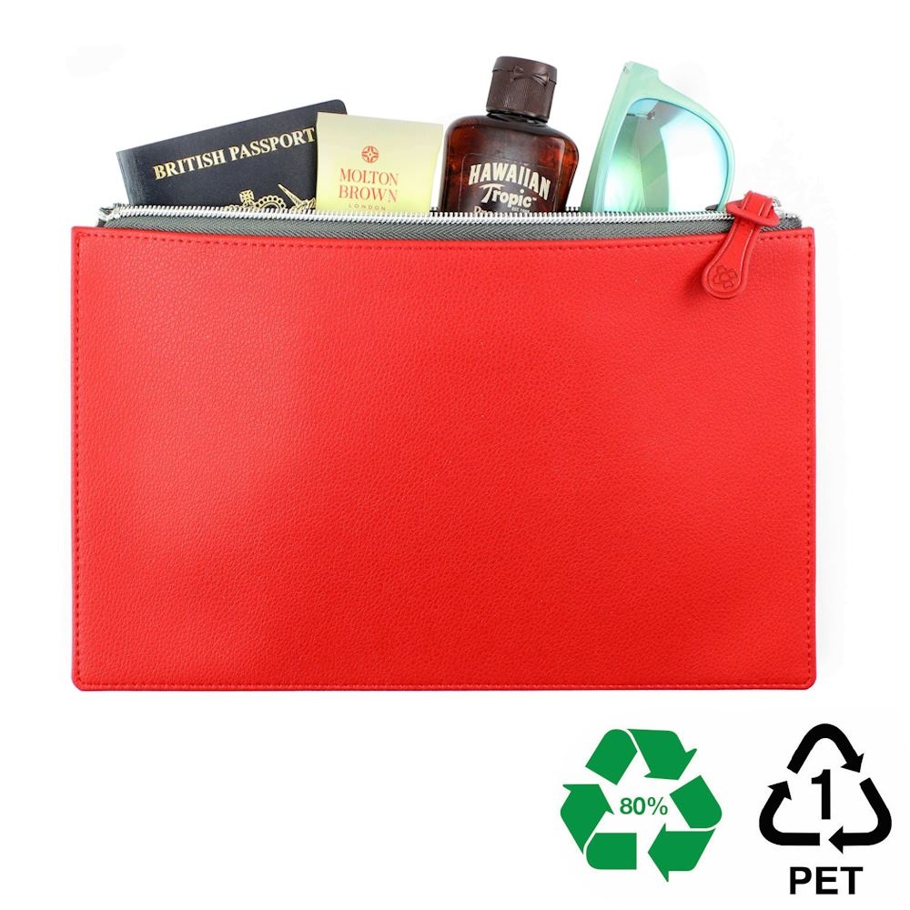 Pochette zippée 281 x 180 x 6 mm en rPET 4