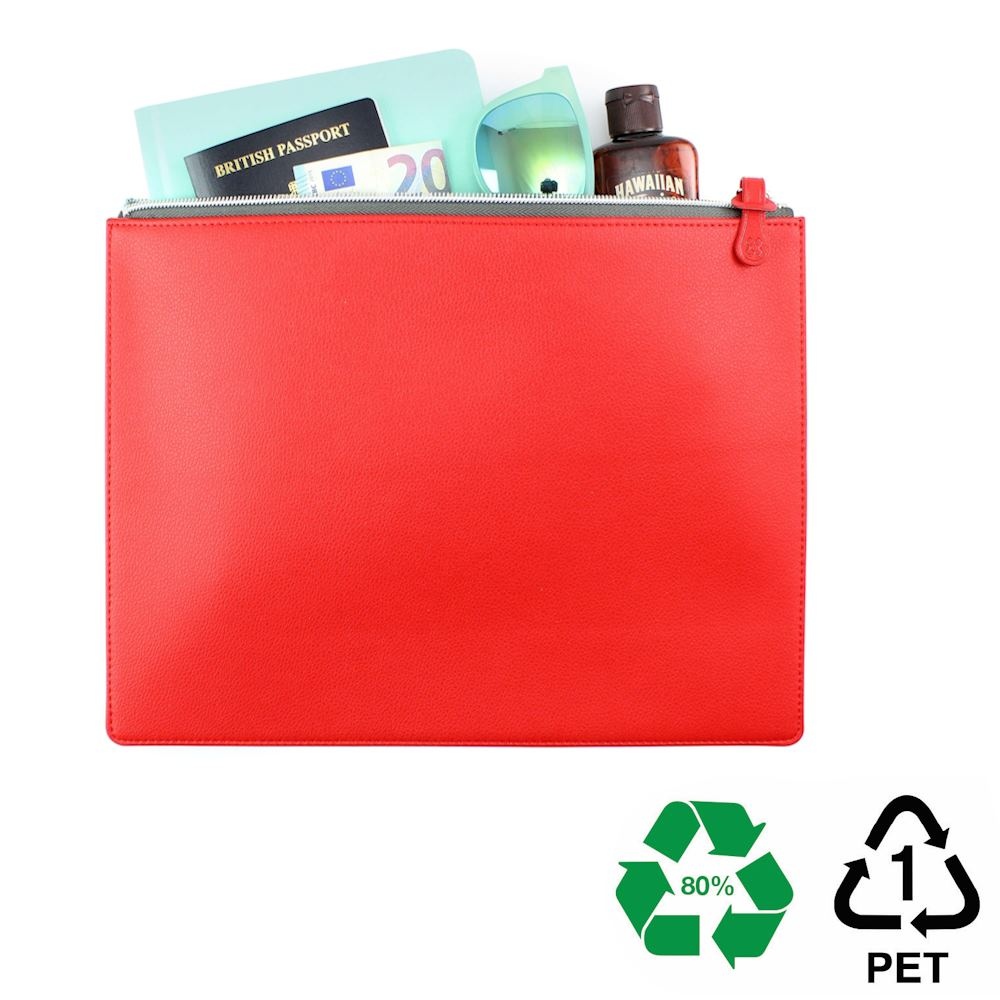 Pochette zippée 318 x 240 x 10 mm en rPET 4