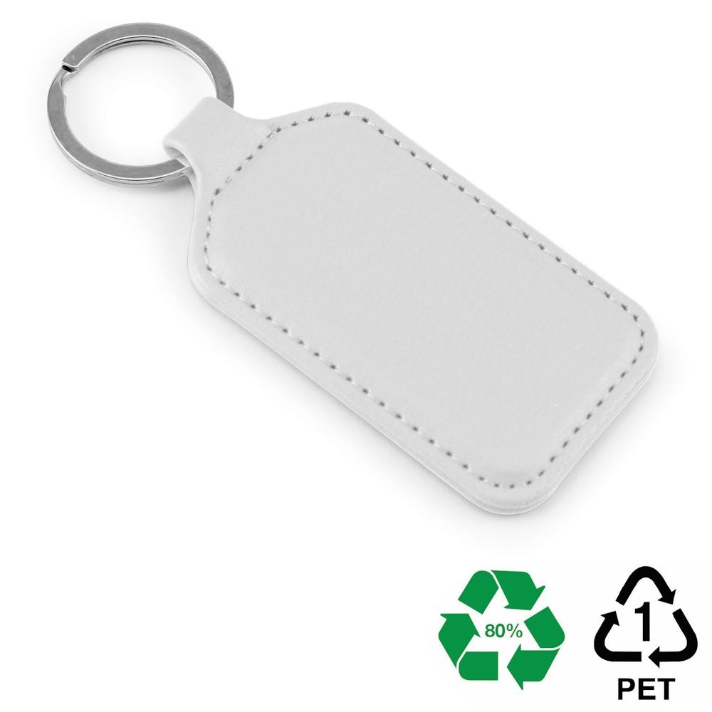 Porte-clé rectangulaire en rPET 3