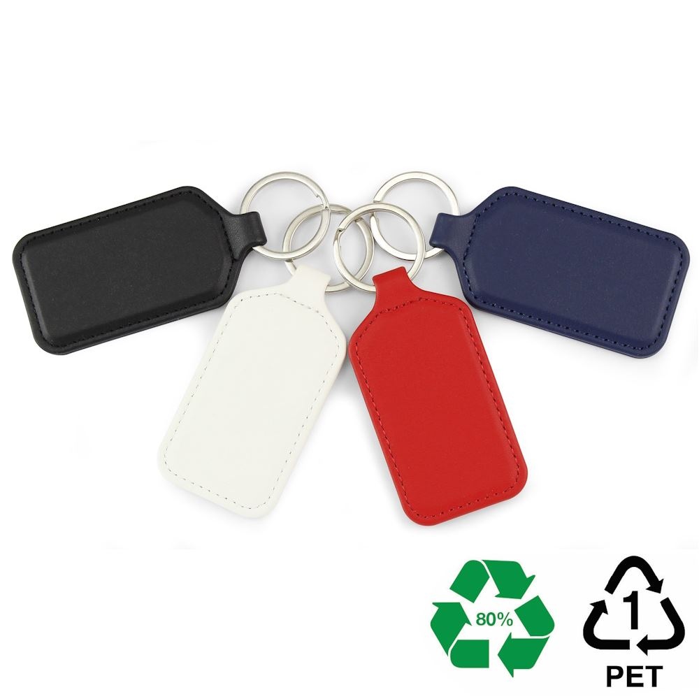Porte-clé rectangulaire en rPET