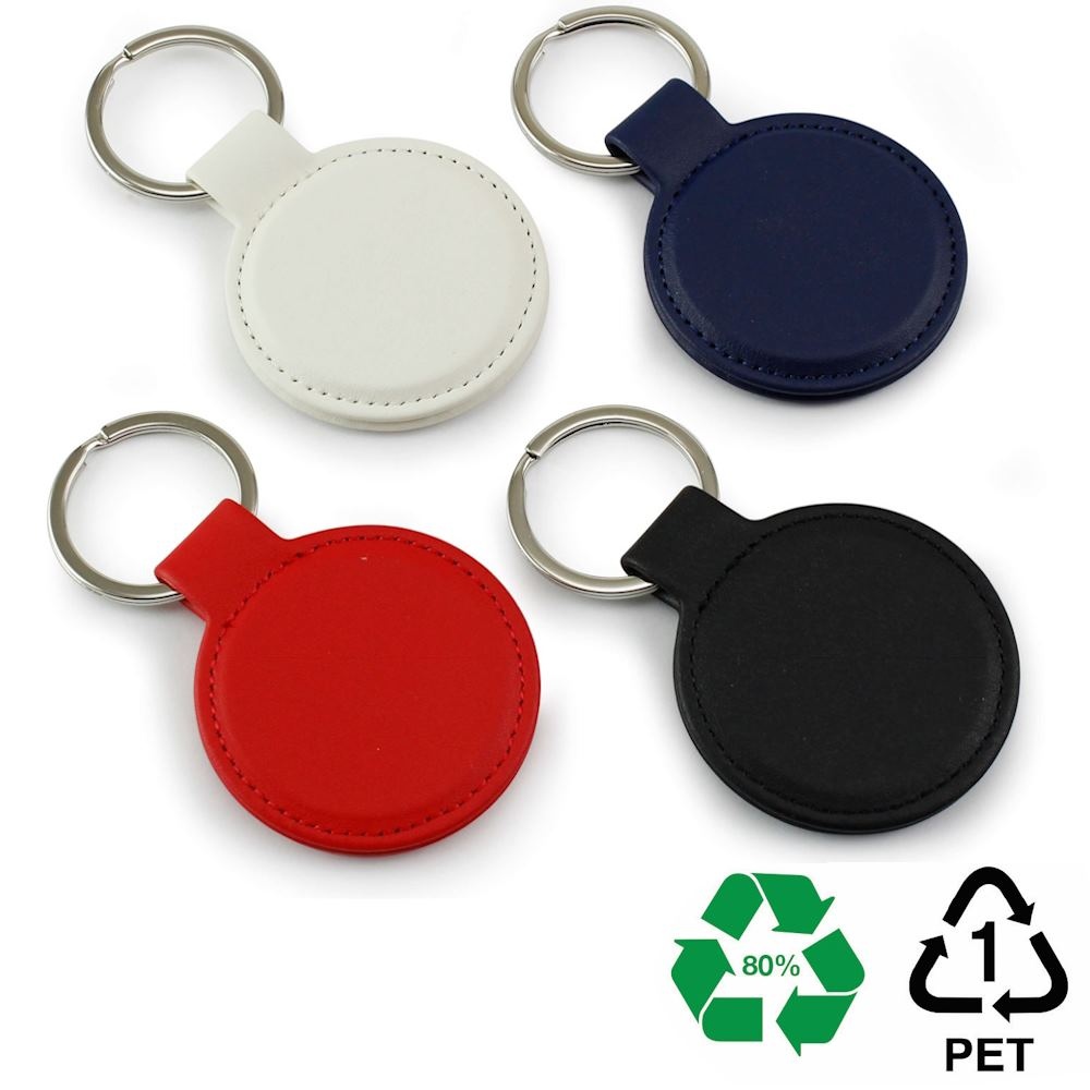 Porte-clé rond en rPET