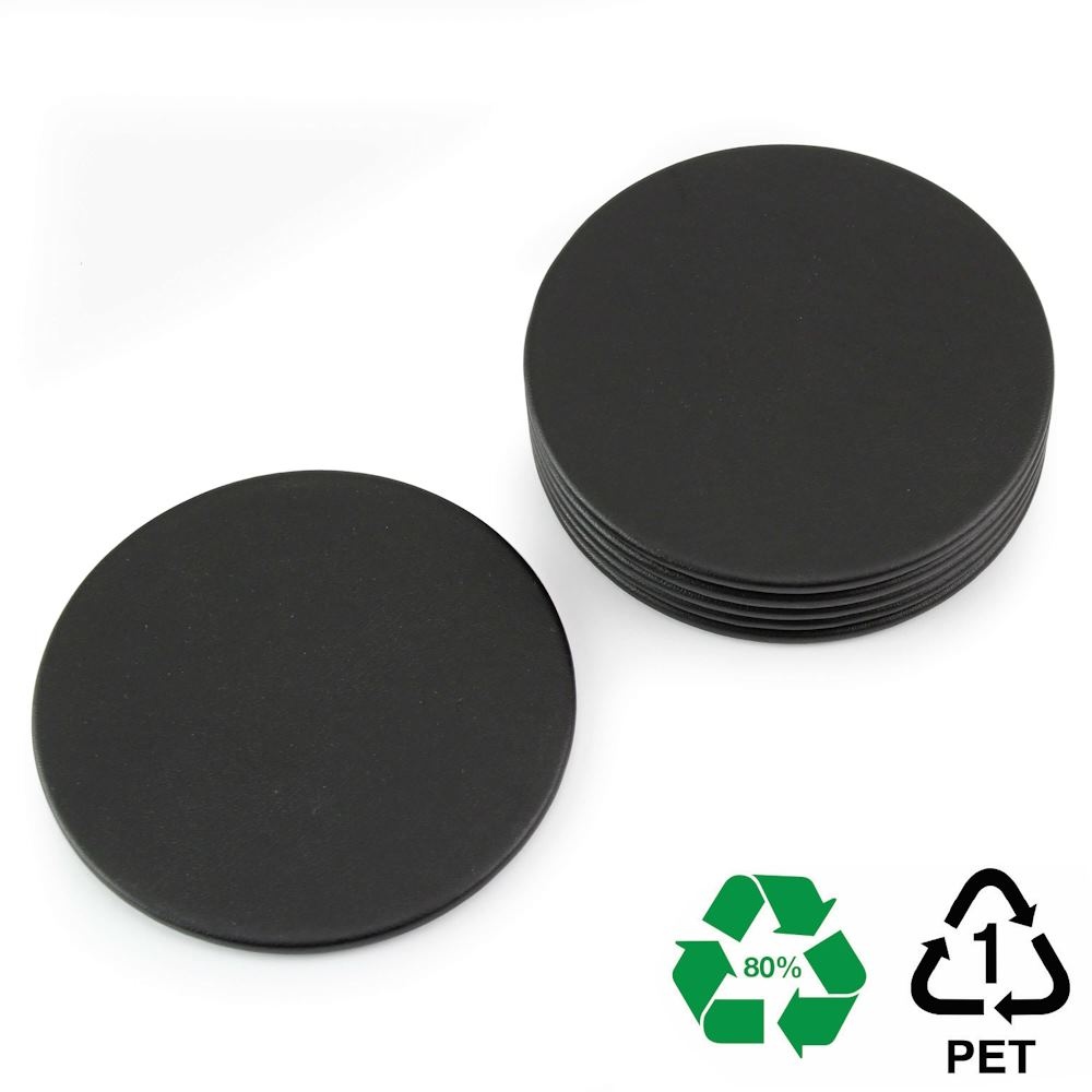 Set de 6 dessous de verre ronds en rPET 2
