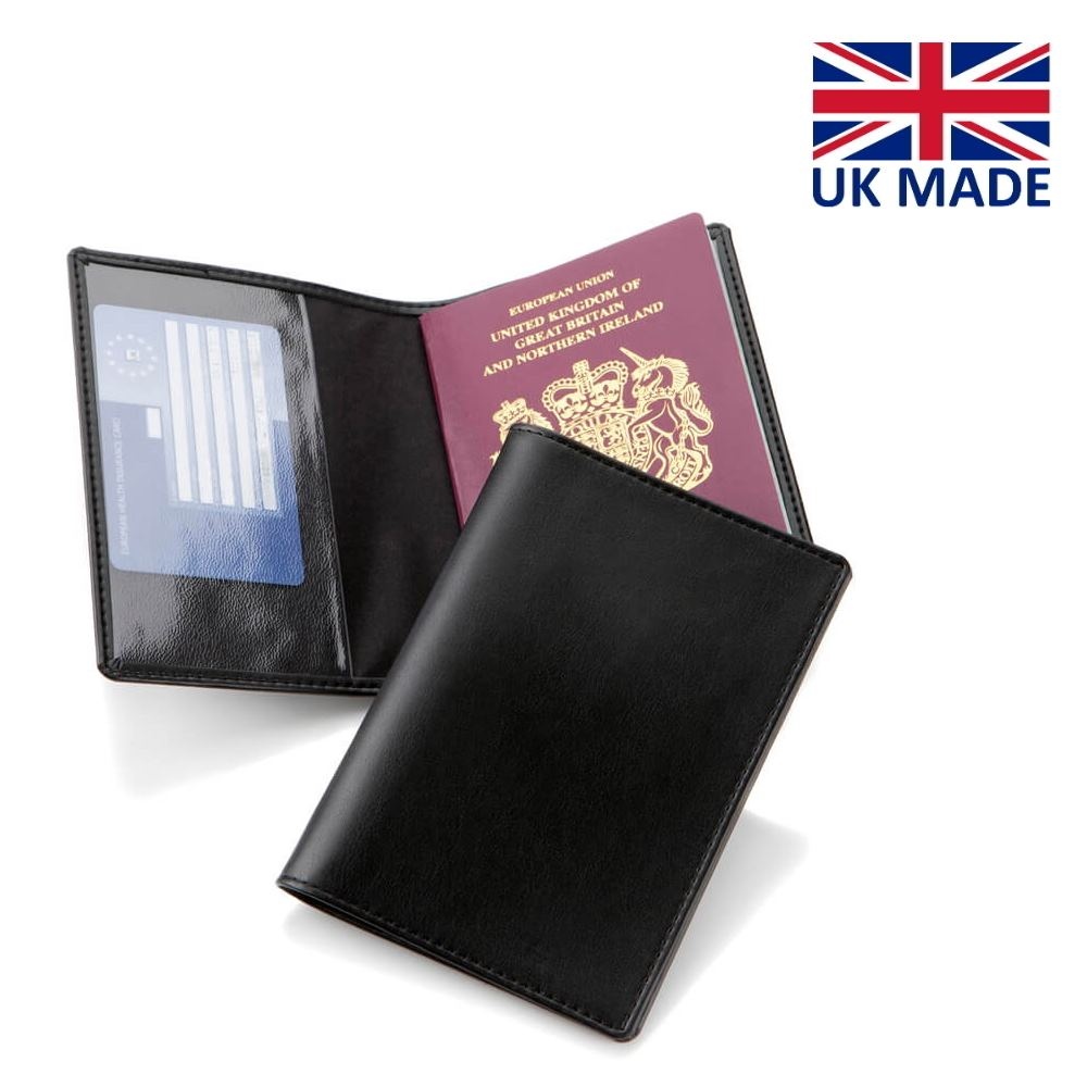 Protège passeport en cuir recyclé