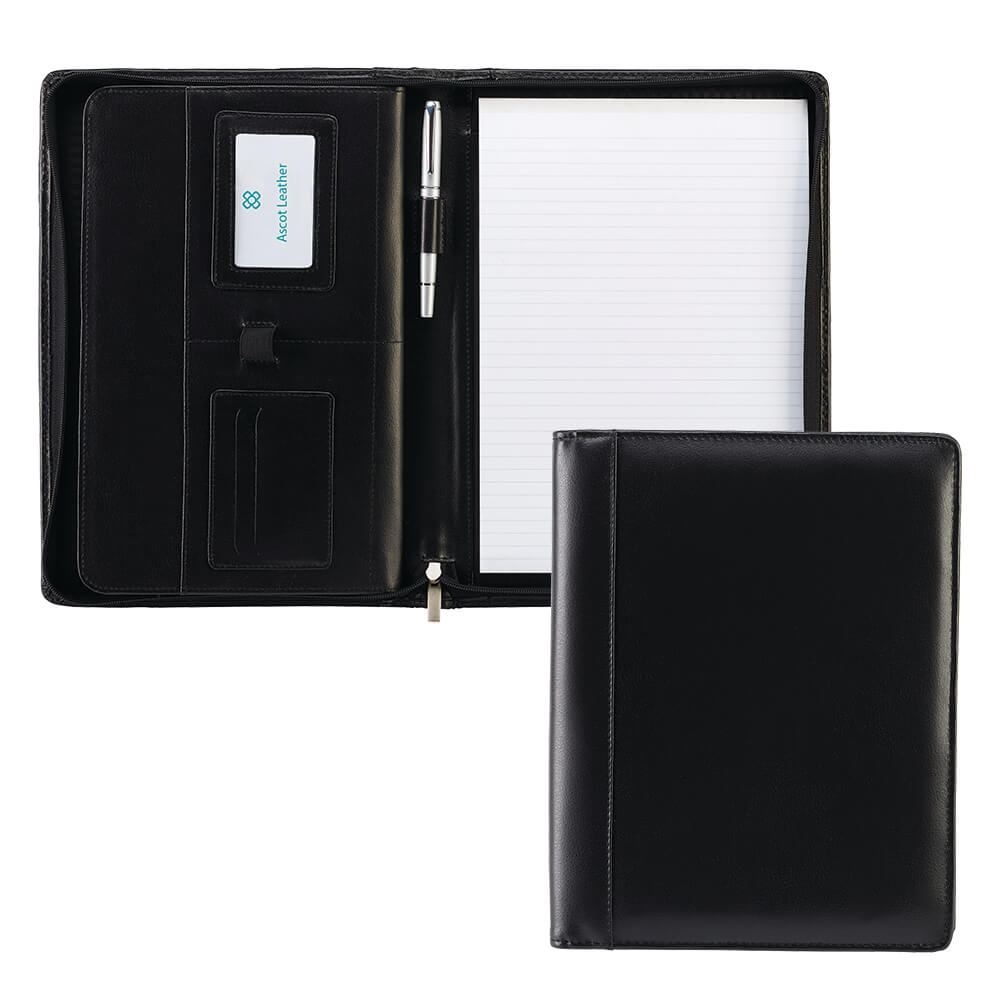 Conférencier zippé A4 en cuir Ascot 2