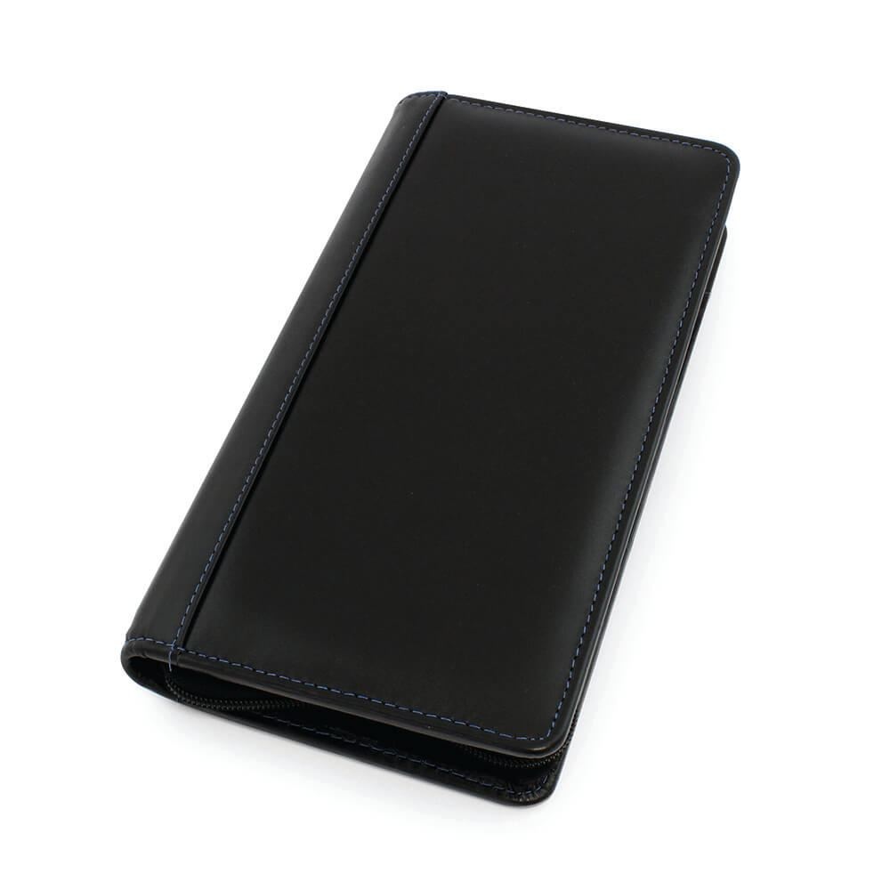 Compagnon de voyage zippé en cuir Nappa Sandringham 2