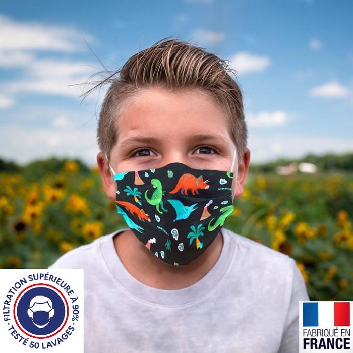 Masque catégorie 1 en tissu - enfant 2