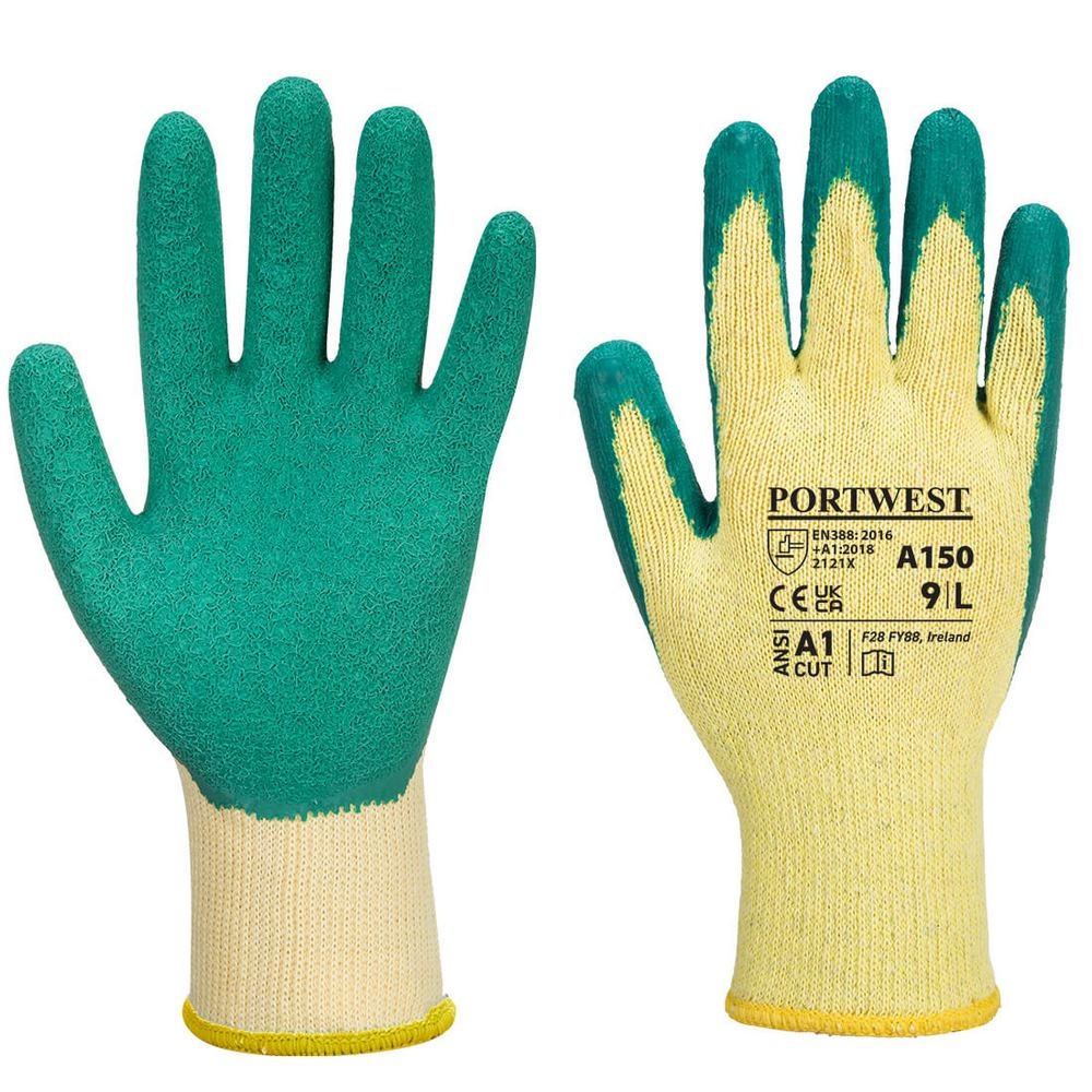 Gant tricoté enduit Latex (Pack 12pcs) 2