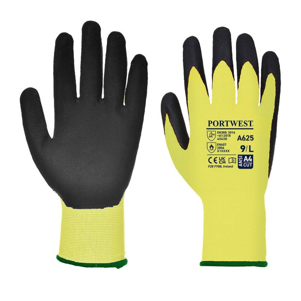 Gant PU Vis-Tex coupure D (Pack de 12pcs) 3