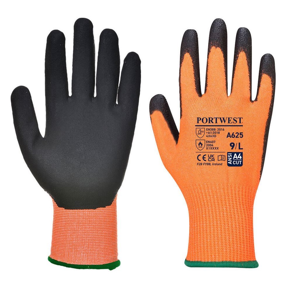 Gant PU Vis-Tex coupure D (Pack de 12pcs)