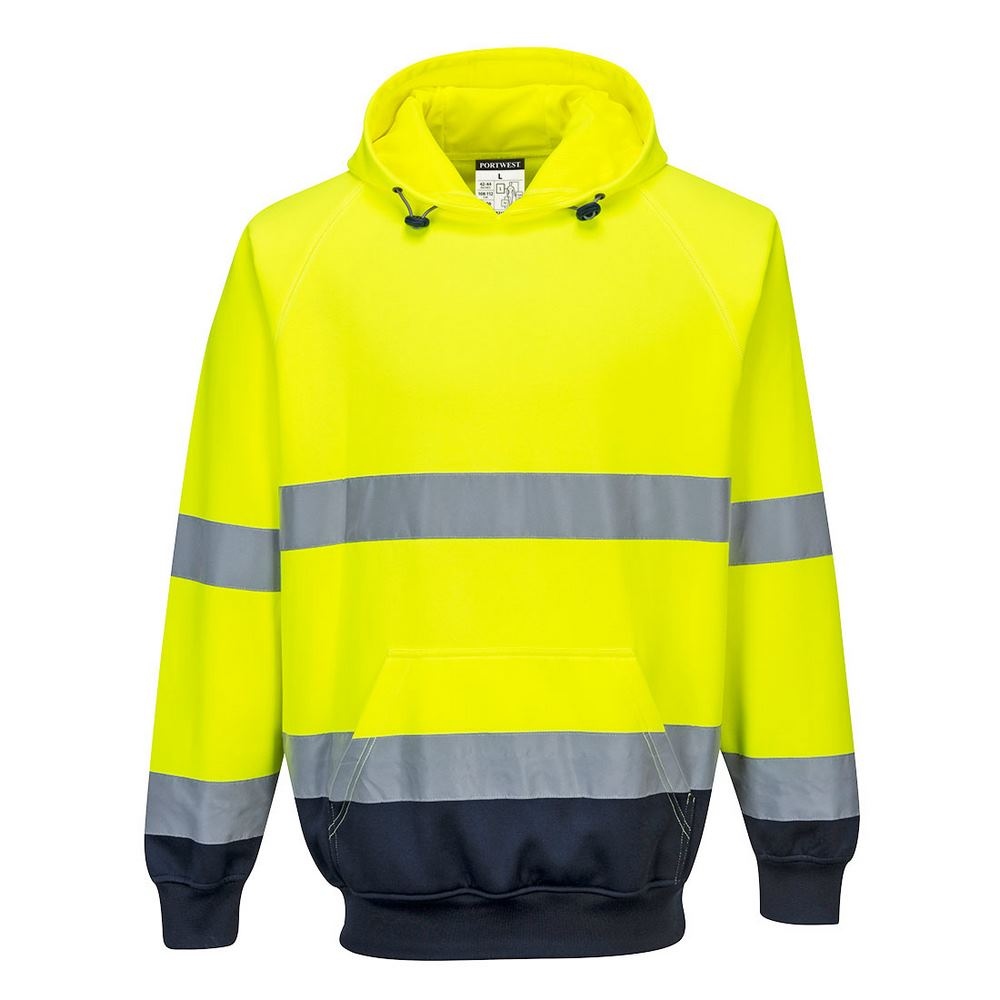 Sweat shirt à capuche bicolore 3