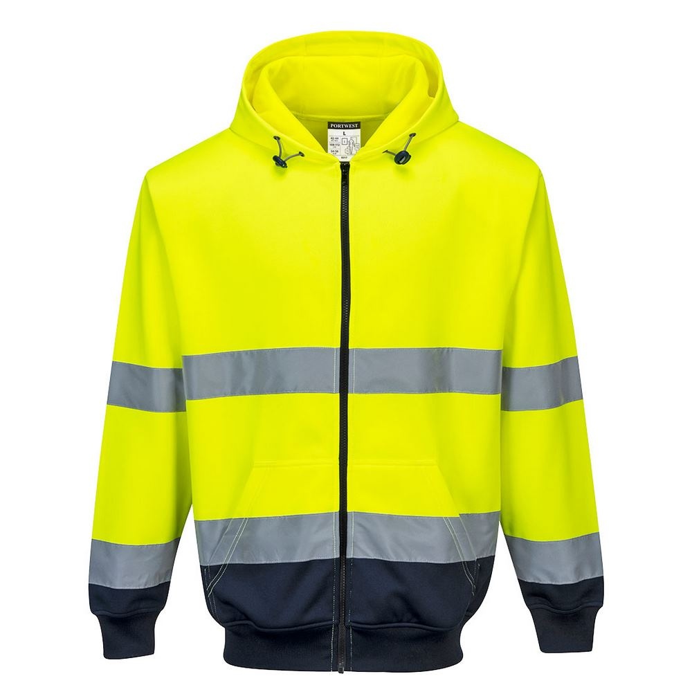 Sweat à capuche bicolore à zip 3