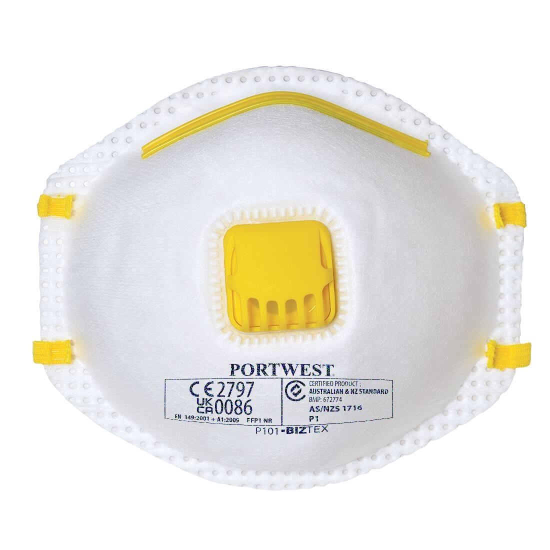 Masque poussires à valve FFP1