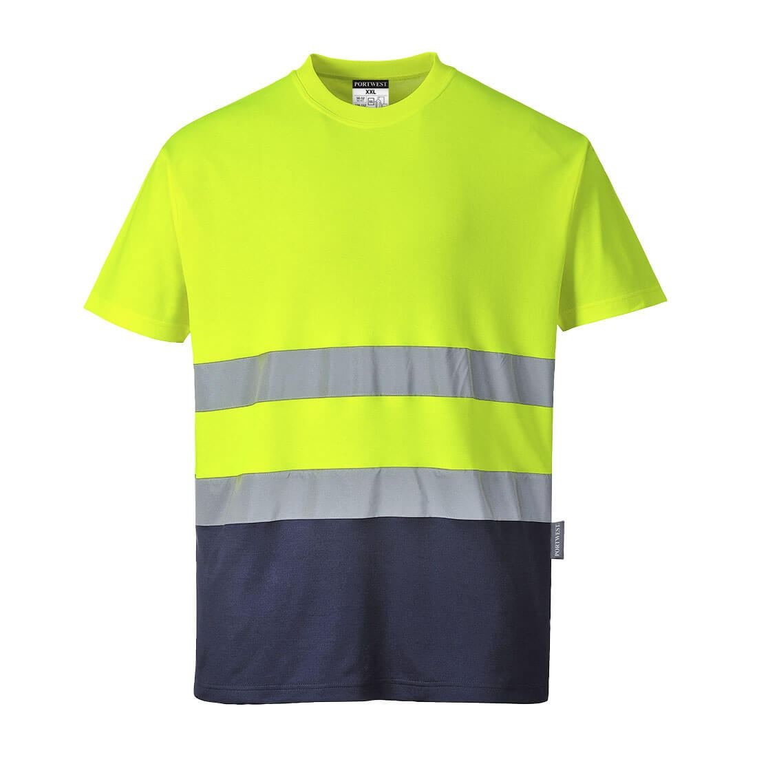 T-shirt coton bicolore 3