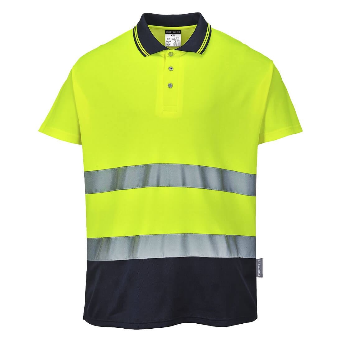 Polo coton bicolore 3