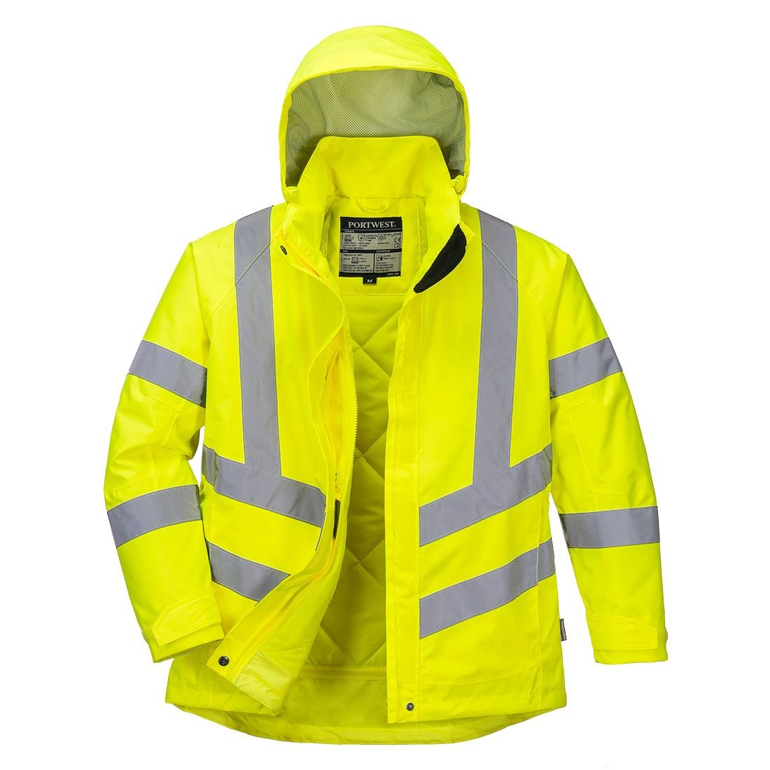 PARKA D'HIVER HAUTE VISIB FEM 65% Polyester 3