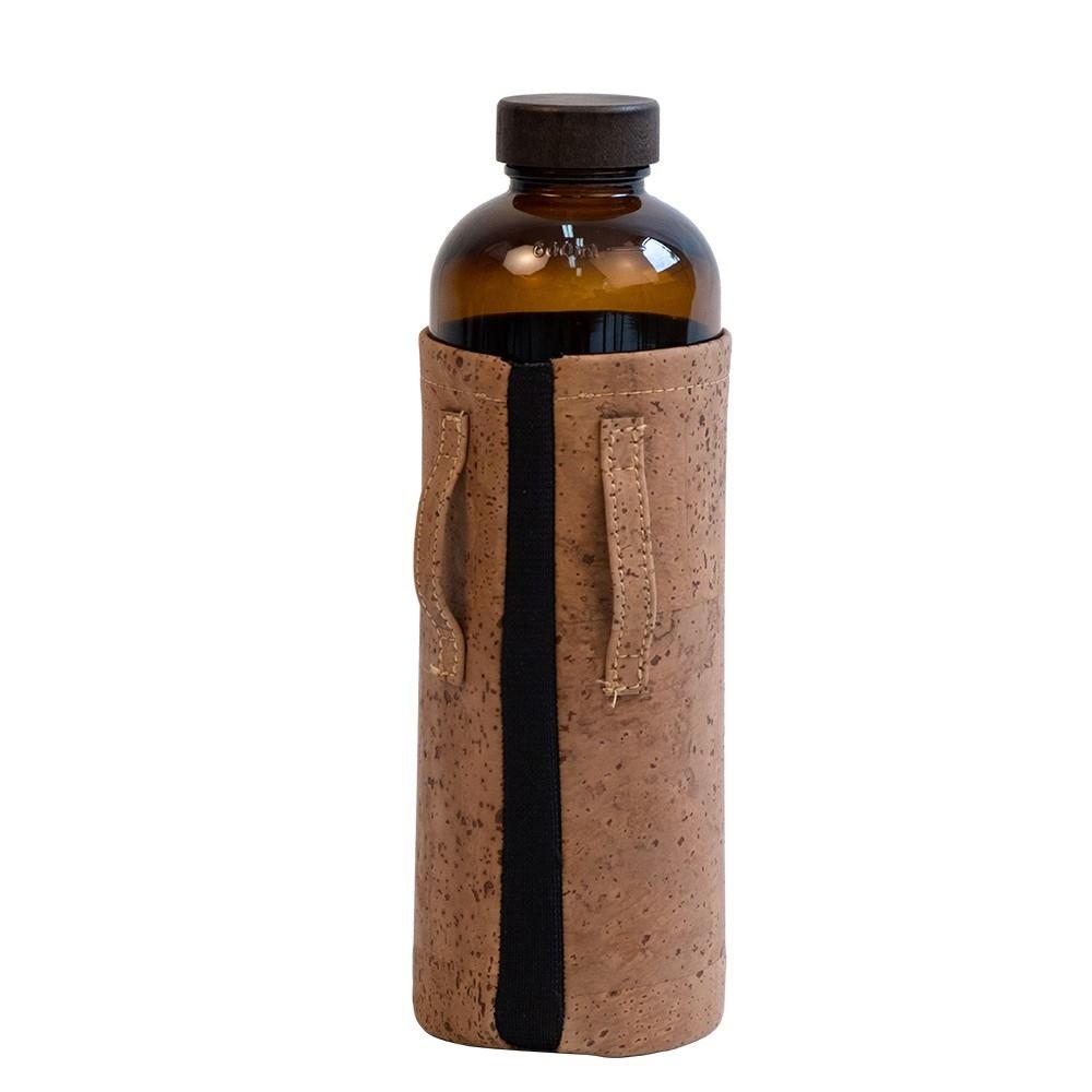 Bouteille verre 600mL et housse liège - ECOB 15