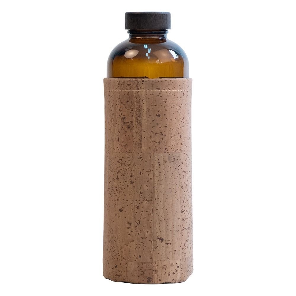 Bouteille verre 600mL et housse liège - ECOB 2