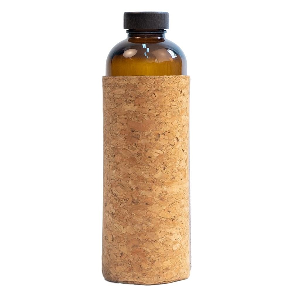 Bouteille verre 600mL et housse liège - ECOB 3