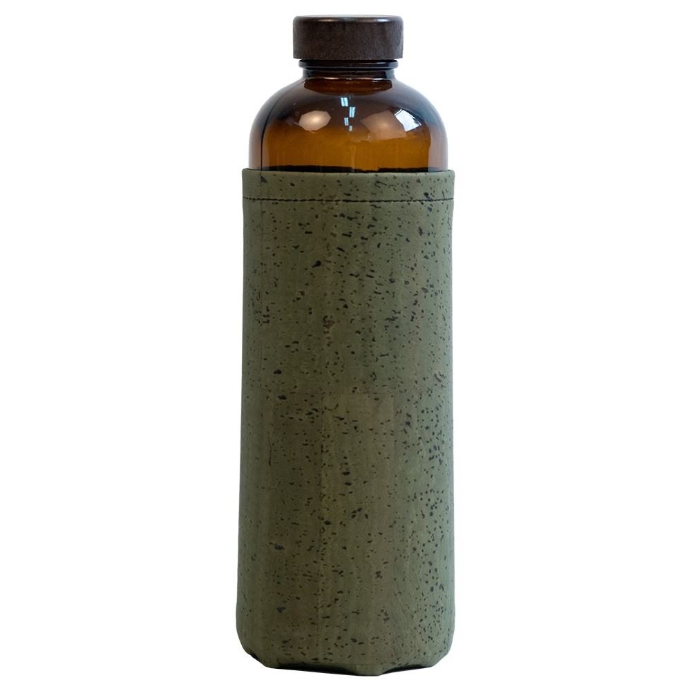 Bouteille verre 600mL et housse liège - ECOB 7