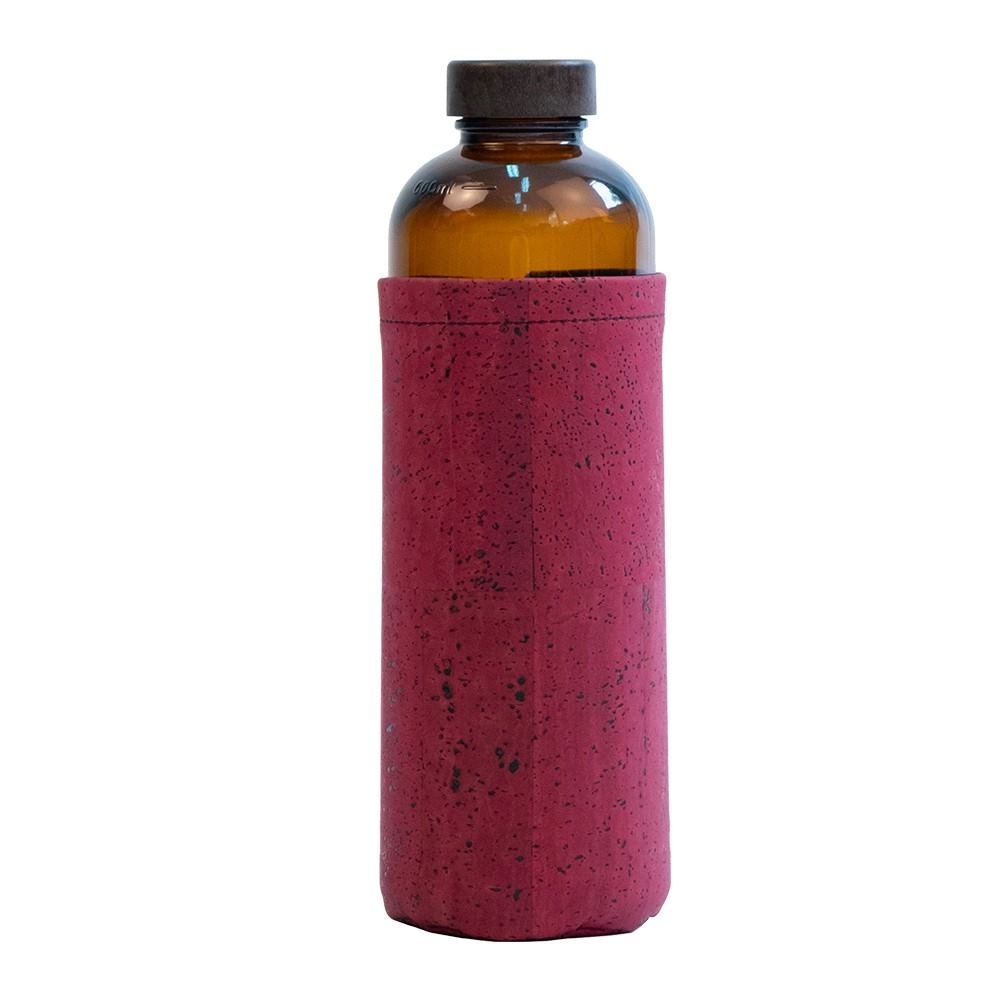 Bouteille verre 600mL et housse liège - ECOB 6