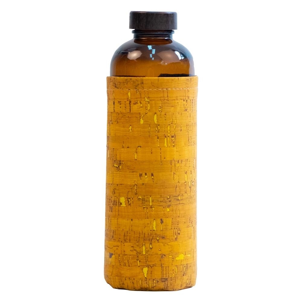 Bouteille verre 600mL et housse liège - ECOB 8