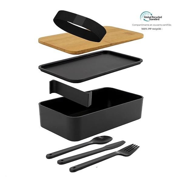 LunchBox 1 compartiement et couverts - Environnement &amp; Nature 2