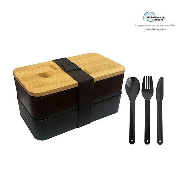 LunchBox 2 compartiments et couverts - Environnement &amp; Nature
