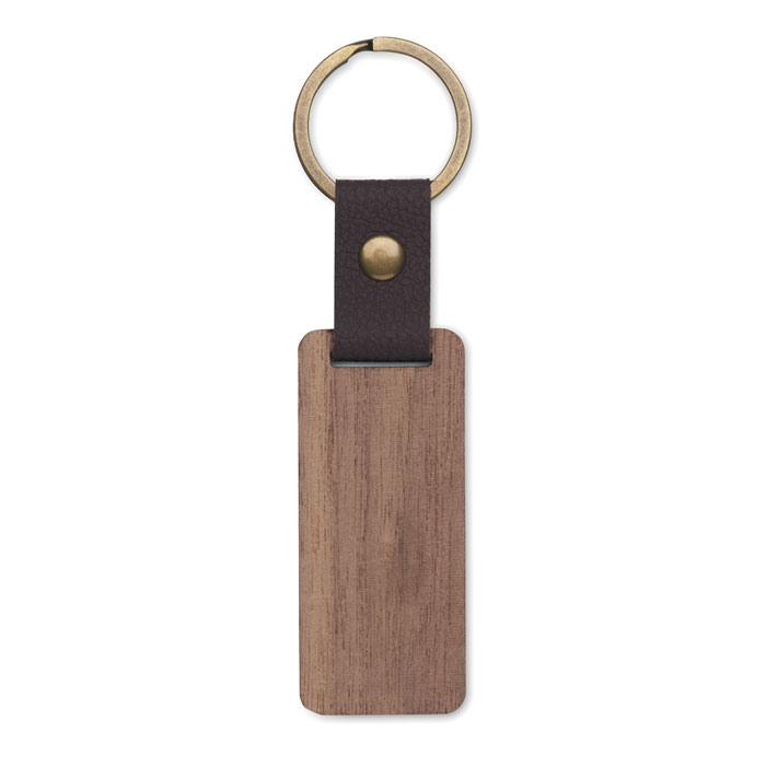 Porte-clés en noyer et PU - NAWKEY