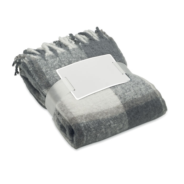 Couverture en mohair à carreaux - QUET 8