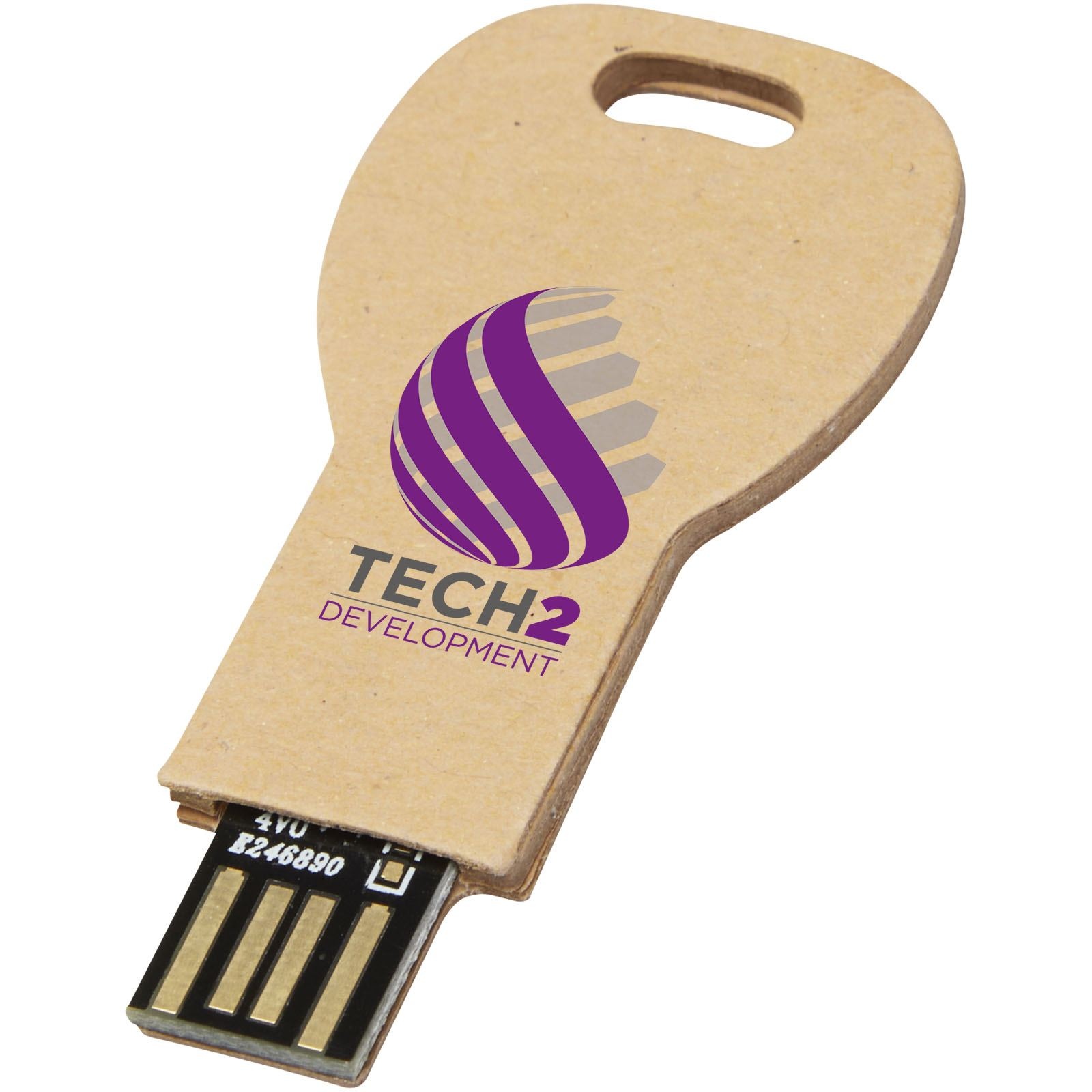 Clé USB 2.0 en papier recyclé en forme de clé 4