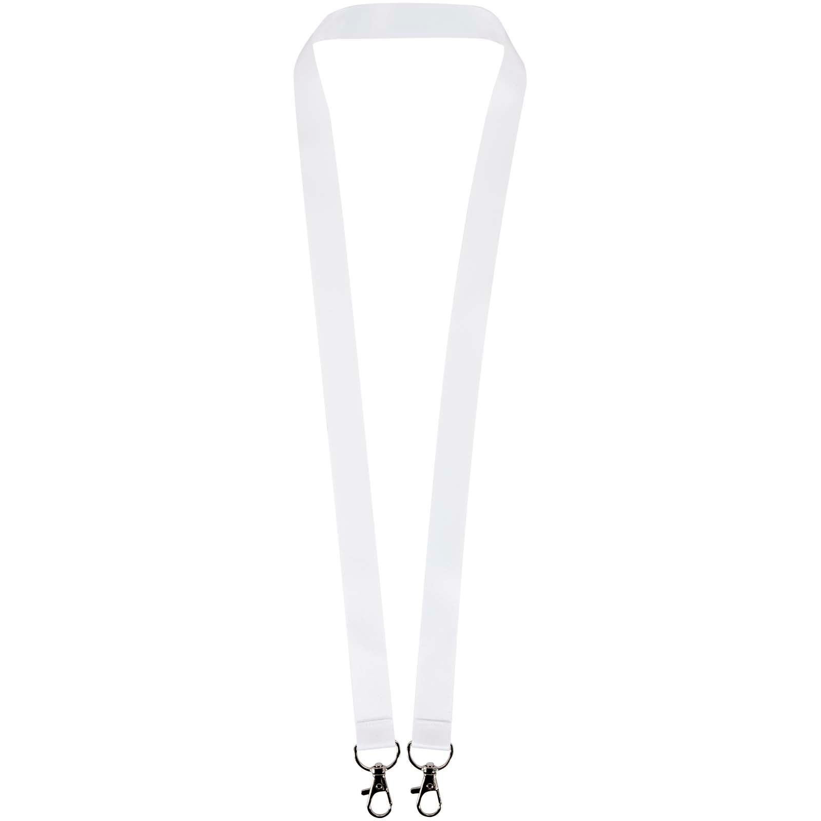 Tour de cou pour sublimation en rPET avec 2 porte-clés Leia 4