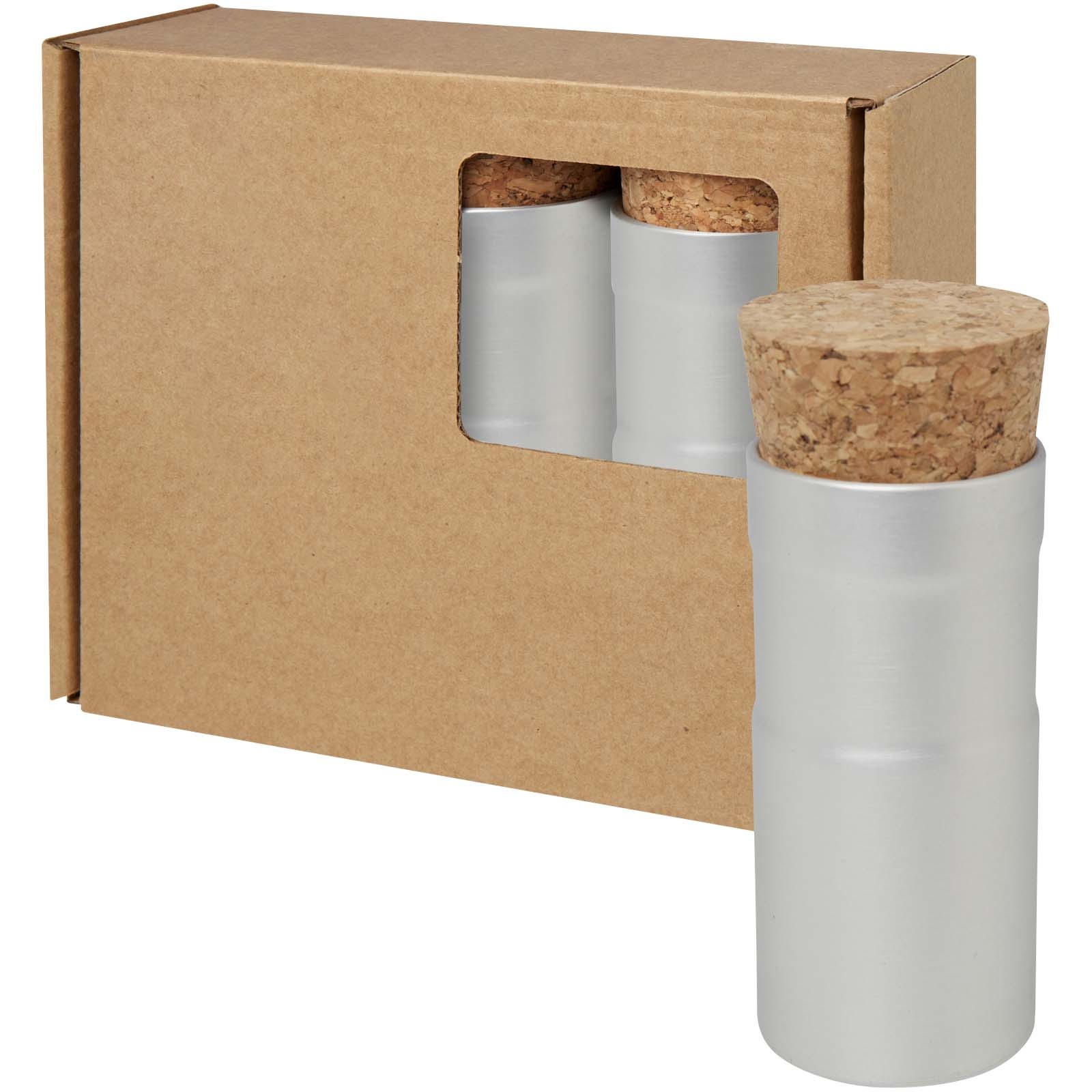 Ensemble de trois jardinets de bureau Hey Pots avec mélange de fleurs