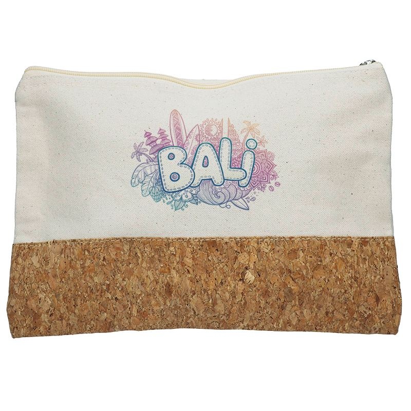 Trousse de voyage  MANGALORE orange en coton 280 gr et jucco