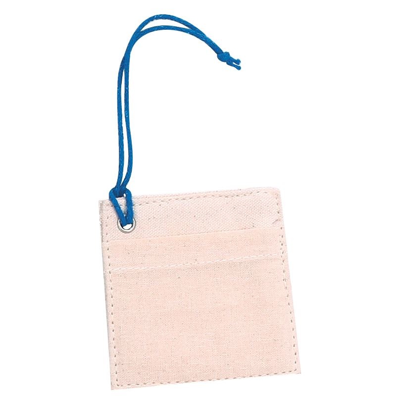 Etiquette bagage WATSON en coton naturel