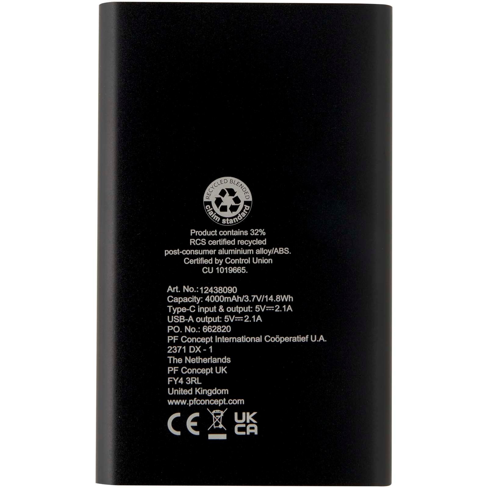 Batterie de secours en aluminium Pep de type-C de 4 000 mAh 17