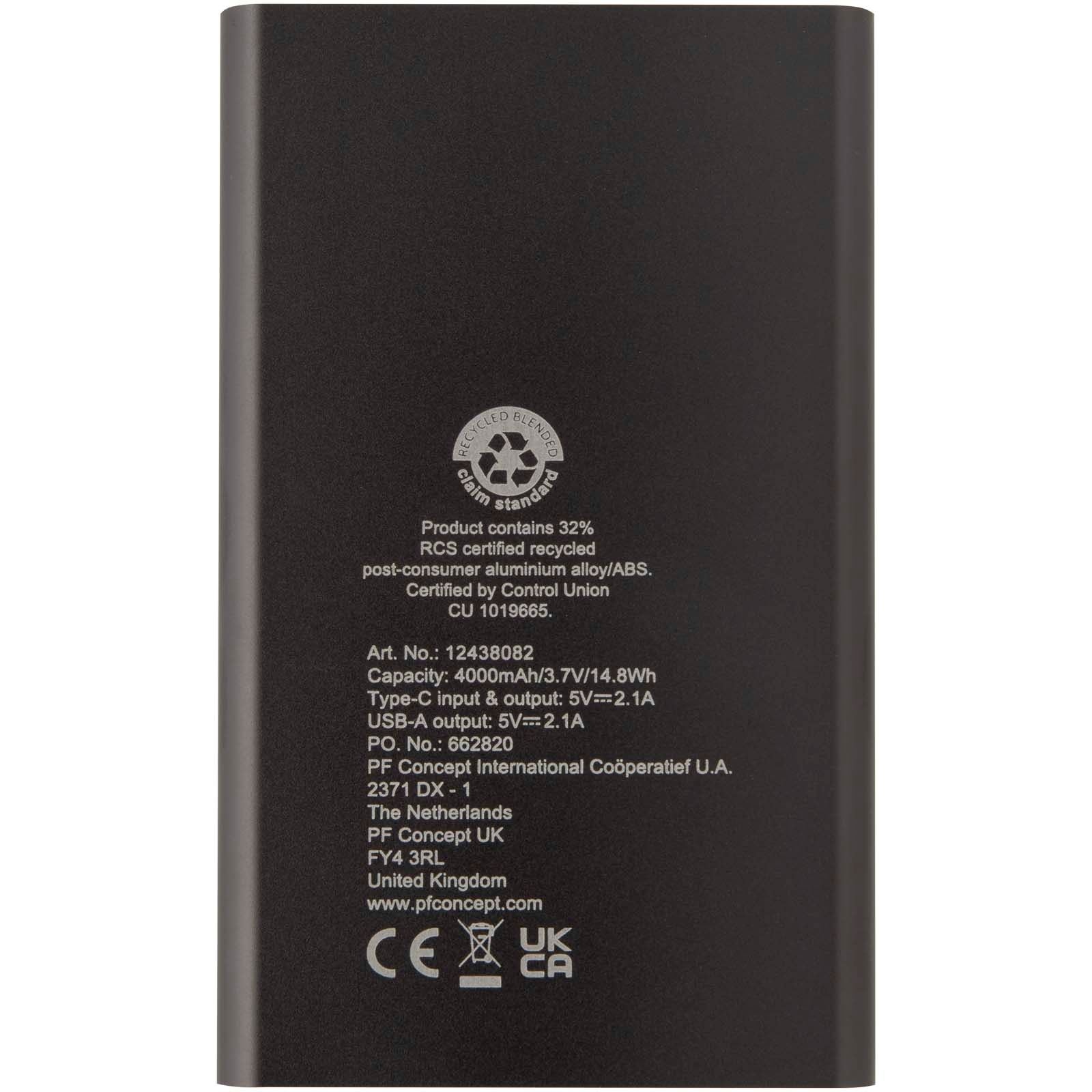 Batterie de secours en aluminium Pep de type-C de 4 000 mAh 21