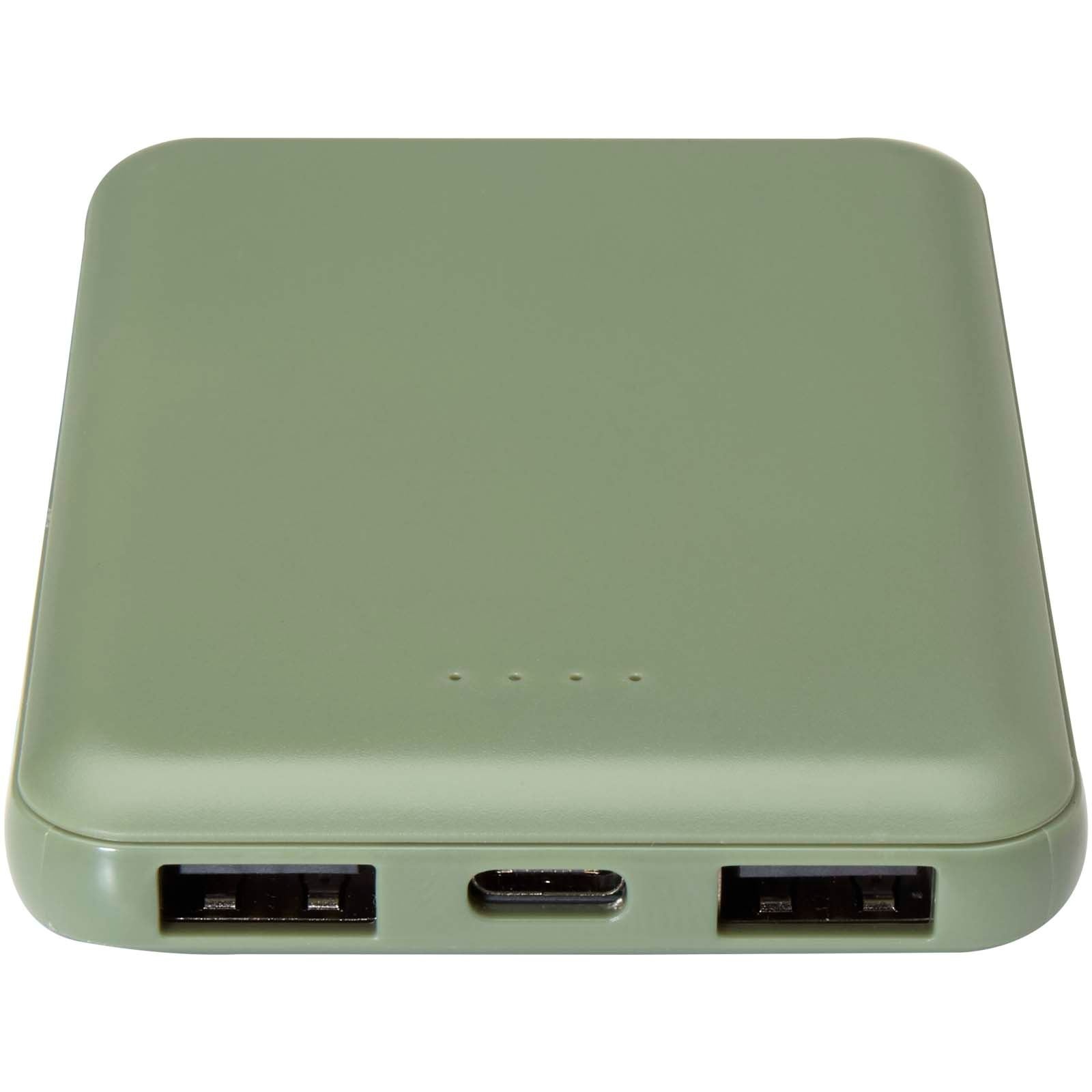 Batterie de secours en plastique recyclé Asama type-C de 5 000 mAh 24