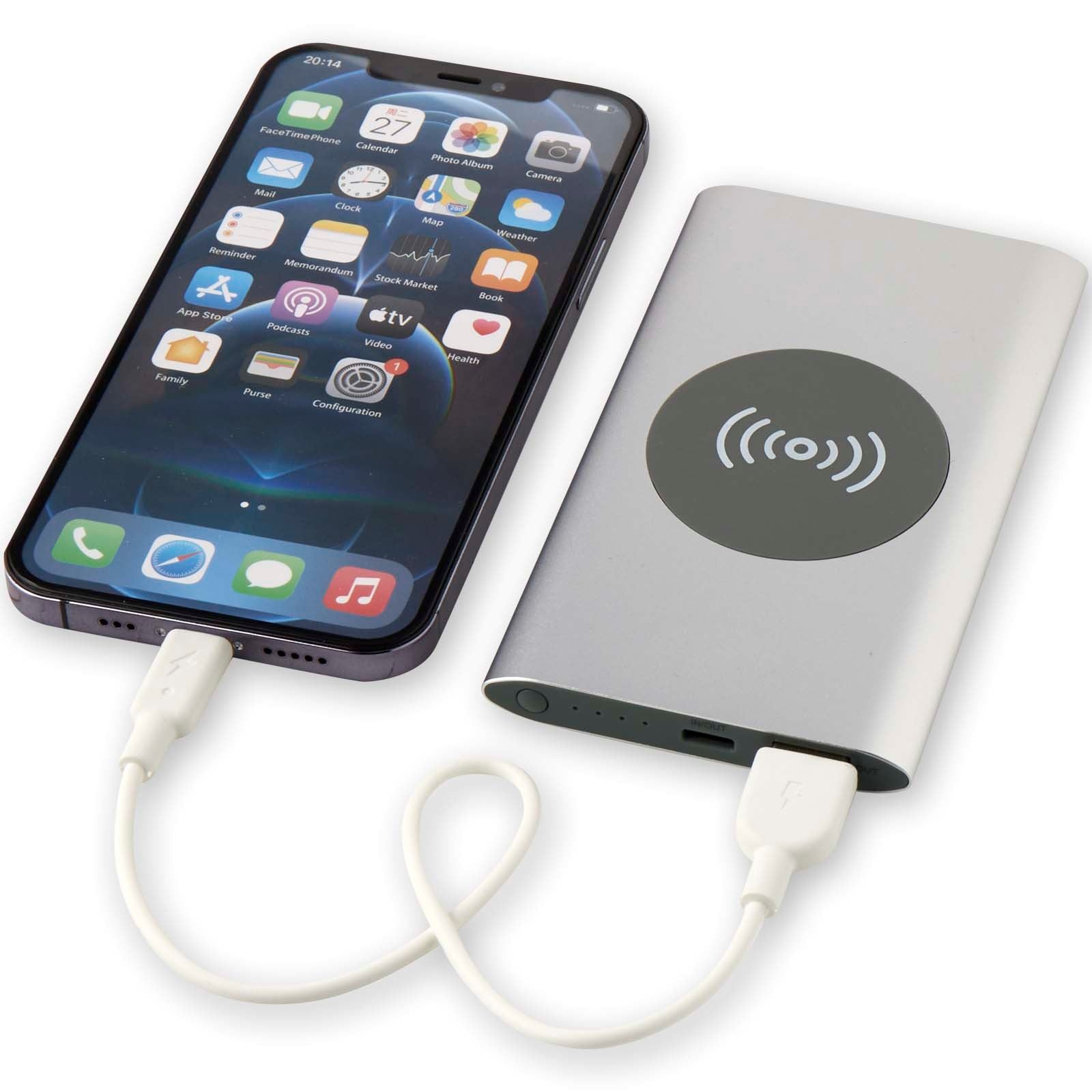 Batterie de secours sans fil en aluminium recyclé Juice type-C de 4 000 mAh 25