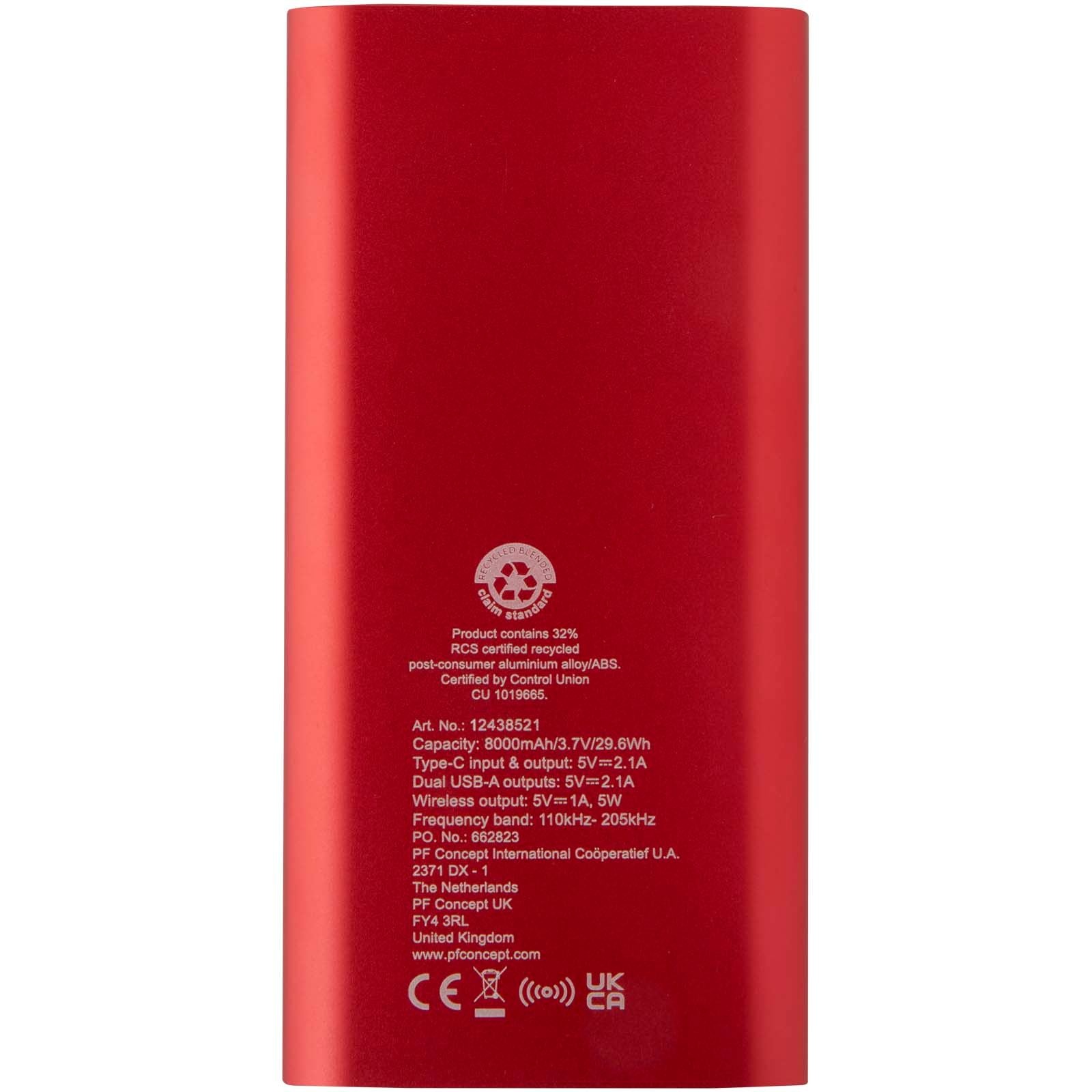 Batterie de secours sans fil en aluminium recyclé Juice type-C de 8 000 mAh 15