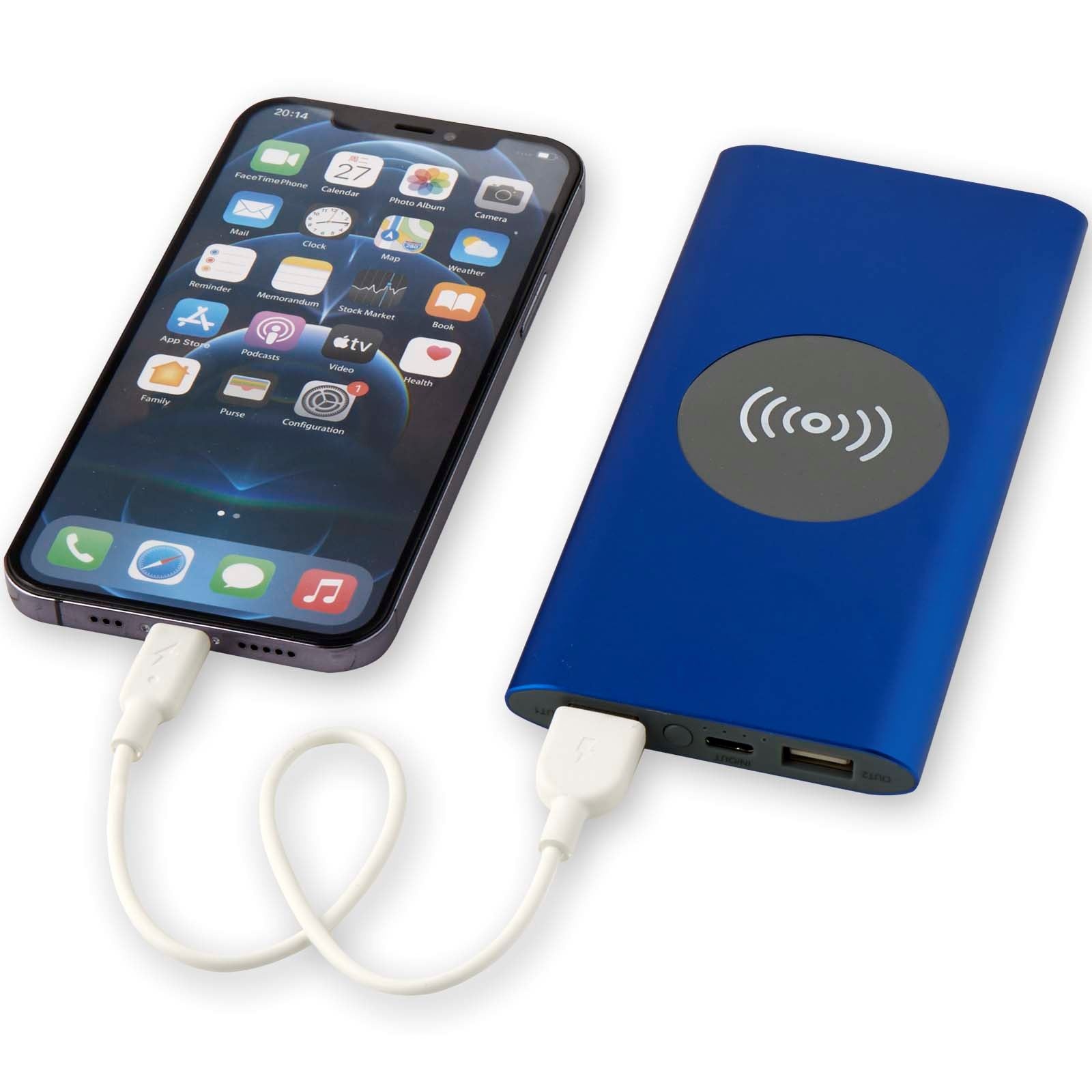 Batterie de secours sans fil en aluminium recyclé Juice type-C de 8 000 mAh 24