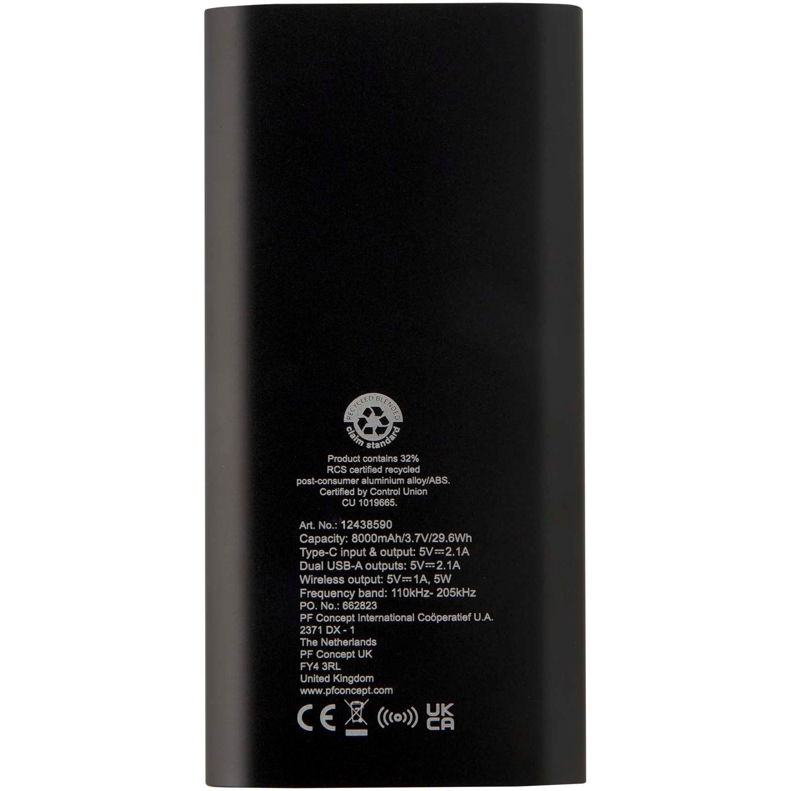 Batterie de secours sans fil en aluminium recyclé Juice type-C de 8 000 mAh 14