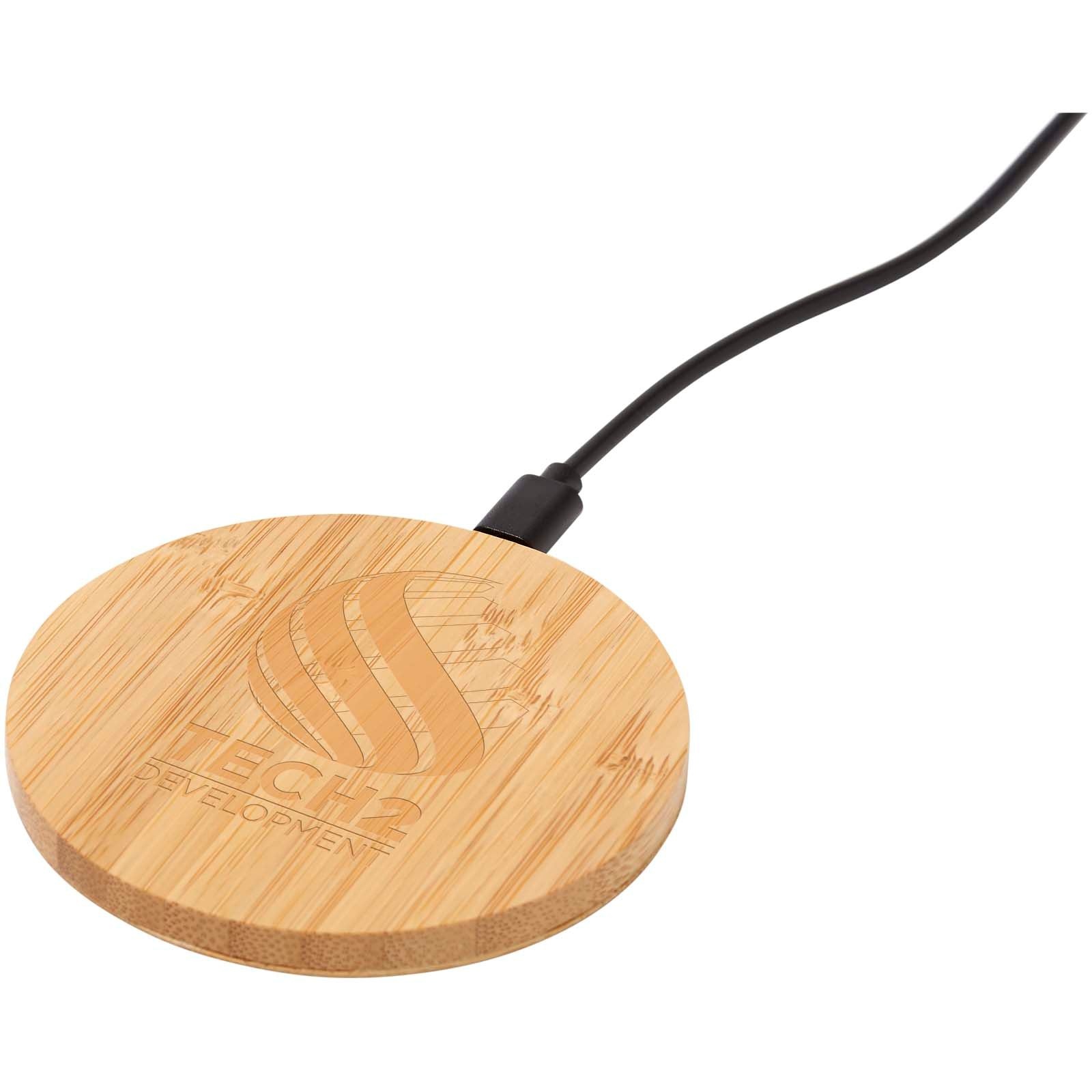 Tapis de charge sans fil en bambou Essence de 15 W 4