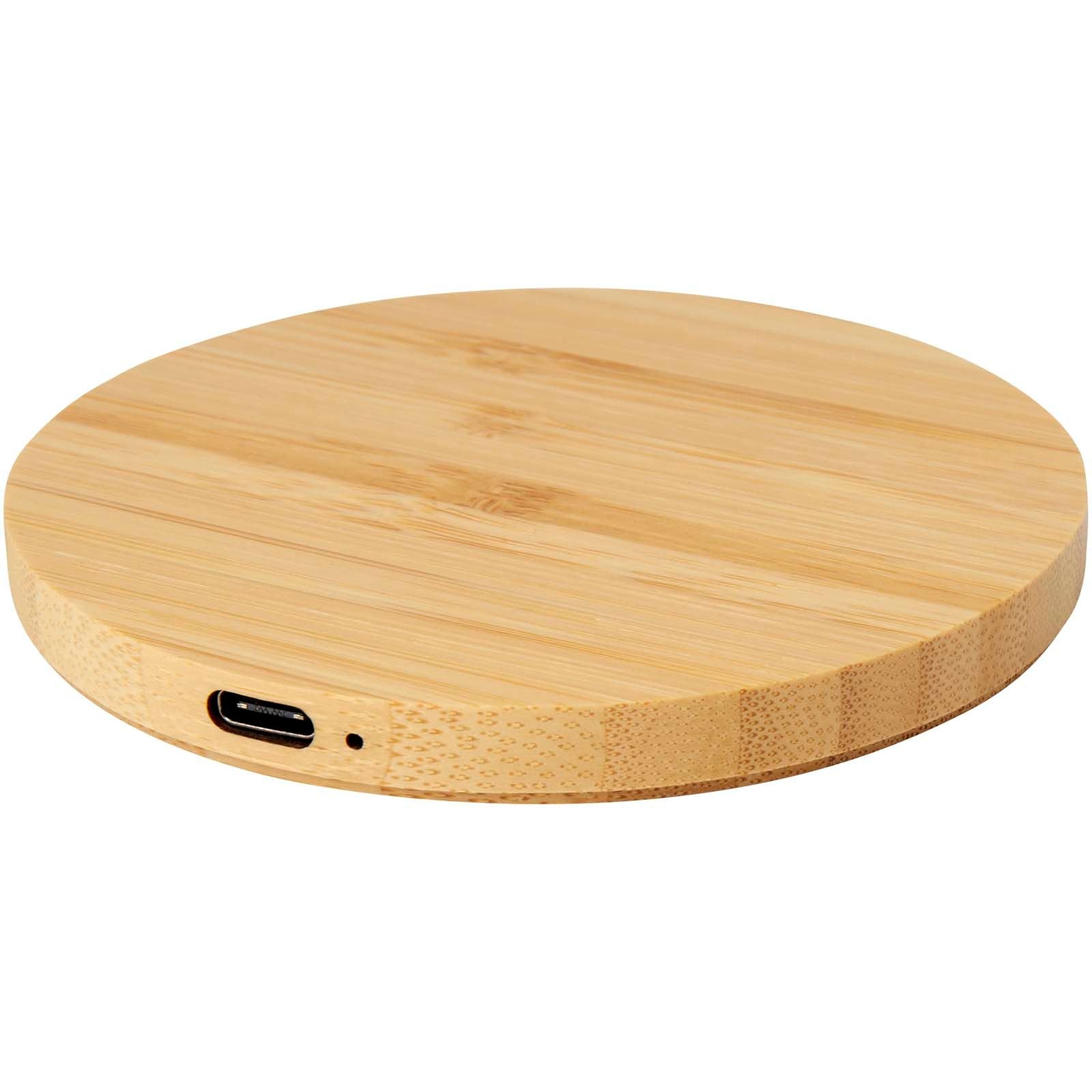Tapis de charge sans fil en bambou Essence de 15 W 8