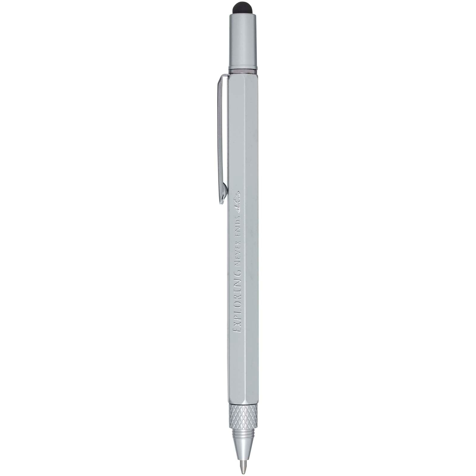Stylo multifonction Dora en aluminium recyclé (encre noire) 4