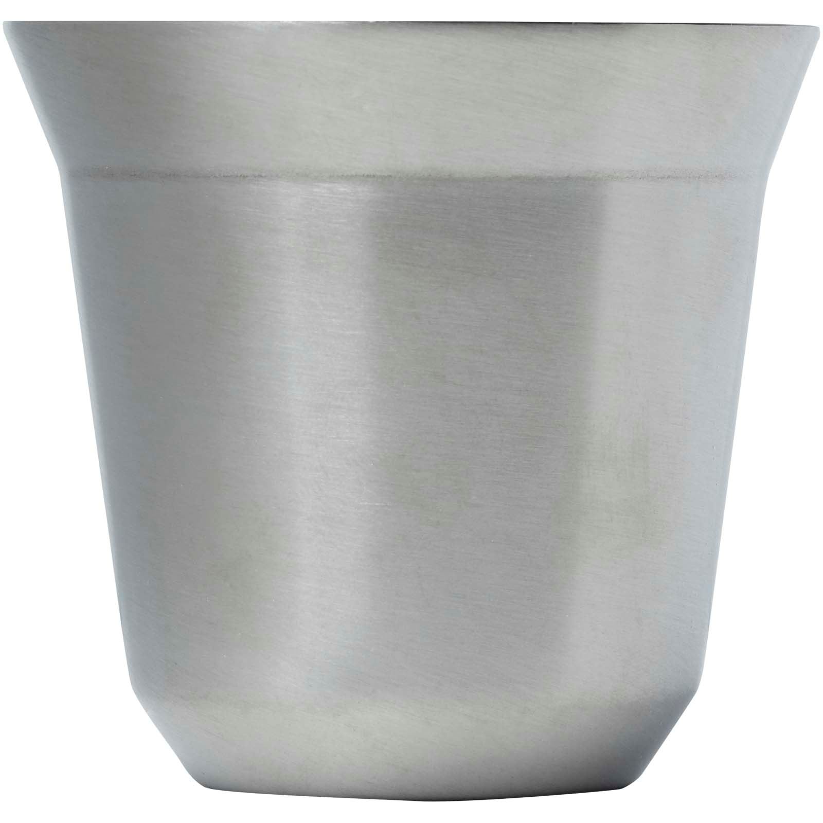 Ensemble de tasses à espresso en acier inoxydable Duo de 80 ml certifié RCS 5